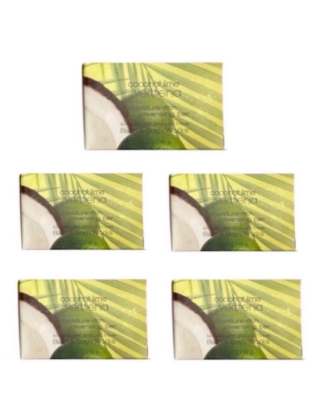 5 Coconut Lime Verbena Cleansing Bar